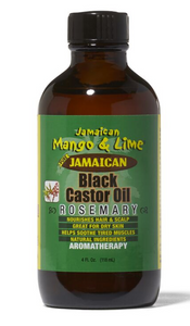 Jamaican Mango & Lime Black Castor Oil - Rosemary