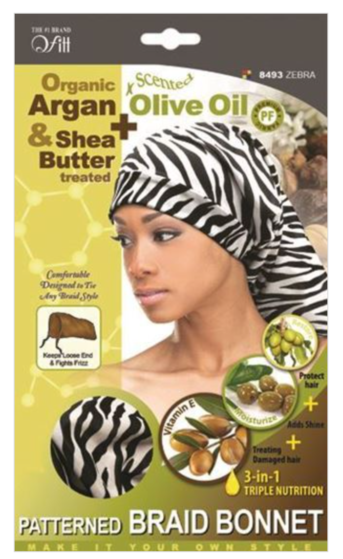 Qfitt Organic Patterned Braid Bonnet