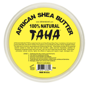 TAHA 100% Natural African Shea Butter 8oz. - Soft